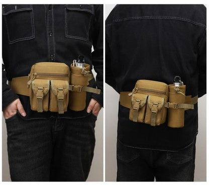 Men's Sports Running Tactical Kettle Bag Multi-Functional Mountain Riding Waist Pack