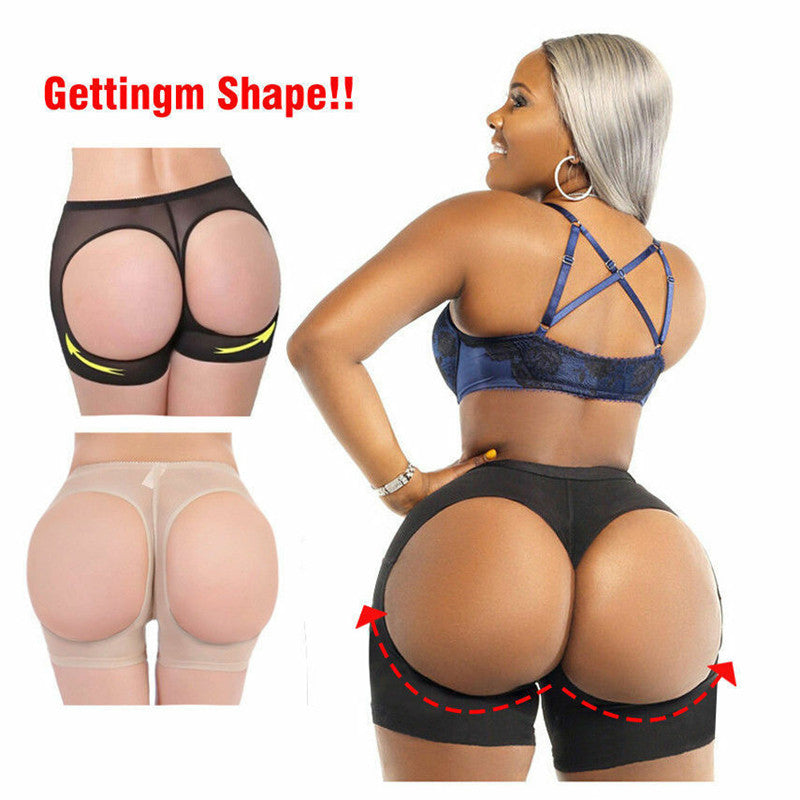 Women Butt Enhancer Butt Lift Shaper Butt Lifter With Tummy Control Female Booty Lifter (Without sponge) Panties Lady Hip shaping panties Briefs Underwear Booty Body Shaper