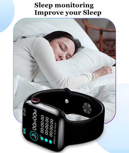 RichRipple T55 Pro Max 2 in 1 Smart Watch&Earphones Men Women Bluetooth Calling Blood Pressure Heart Rate Monitor Sports Fitness Bracelet Smartwatch+Free Gift Bluetooth Earphone