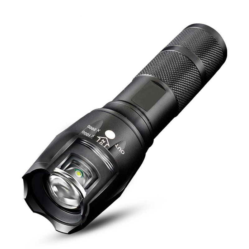 LED Emergency Handheld Flashlight with Adjustable Focus, Water Resistant, 5 Modes, Best Tactical Flashlight for Emergency, Camping and Fishing