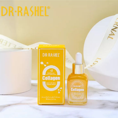 Dr. Rashel Collagen Multi-Lift Ultra Supreme Serum Anti-Aging Promotes Skin Cell Renewal Visibly Reduces Wrinkles and Fine Lines