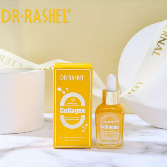 Dr. Rashel Collagen Multi-Lift Ultra Supreme Serum Anti-Aging Promotes Skin Cell Renewal Visibly Reduces Wrinkles and Fine Lines