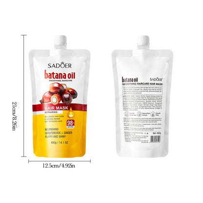 Batana Oil Smoothing Haircare Hair Mask-Repai Damaged Parts&Strengthen Hair Core