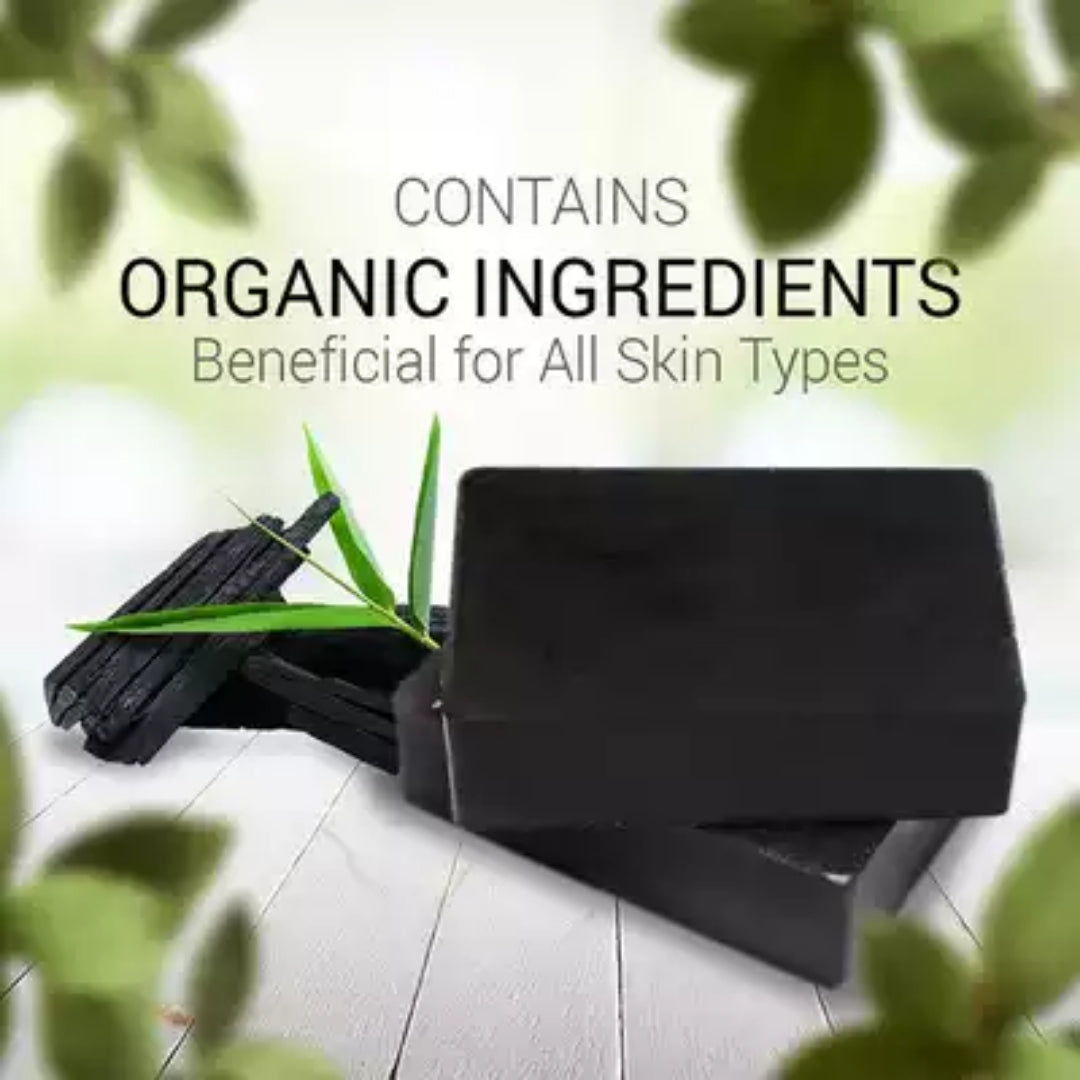 Pei Mei Organic African Black Soap With Snail & Bamboo Charcoal - Moisturizing Brightening Antibacterial Anti-Freckle Repair skin