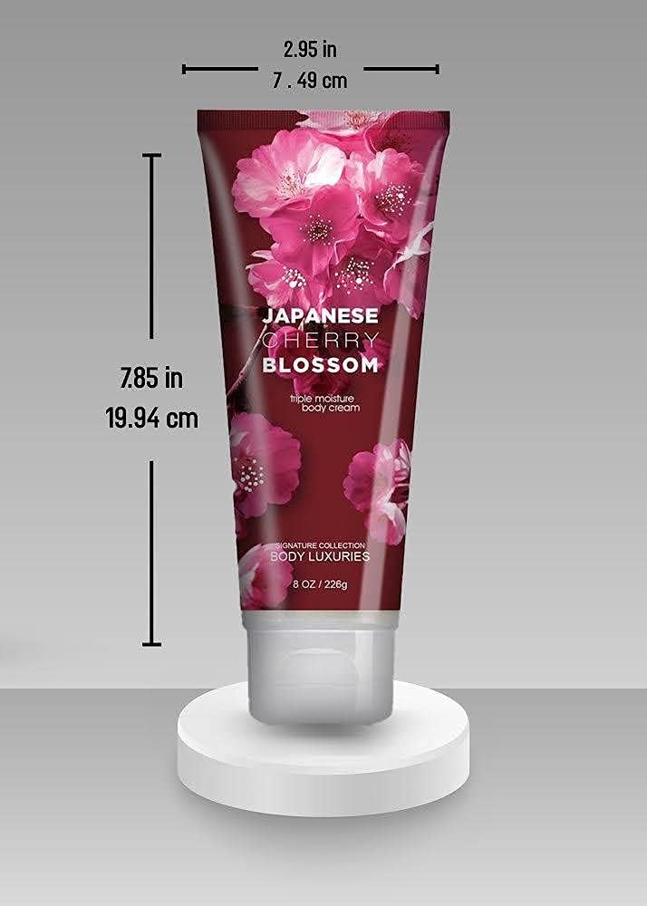 5 Pack Dear Body Japanese Cherry Blossom and Body Splash, Shower Gel, Splash, Cream and Hand Lotion Sweet Fresh Scent Signature Collection Body Luxuries Body Washes 5 in 1 Set