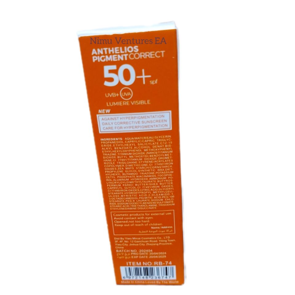 Anthelios Age Correct SPF 50 Sunscreen Photo Correction Protection Sunblock UVA UVB damage resistant repair film Sun Cream Romantic Bright