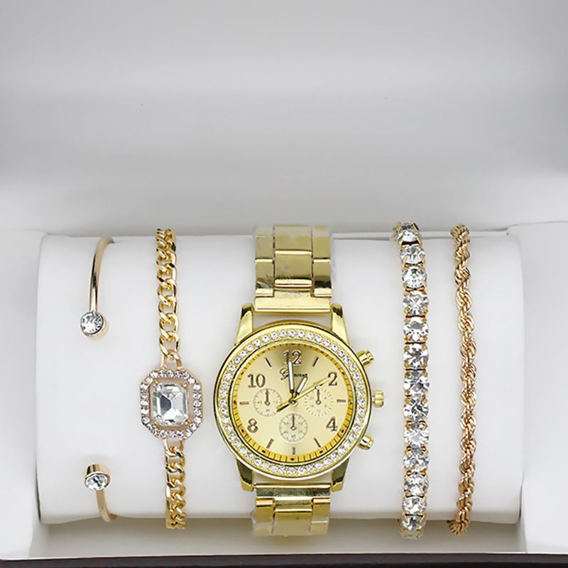 5Pcs/Set Fashion Watch Bracelet Set Women Watches Women's Watches Quartz Male Wrist Watch