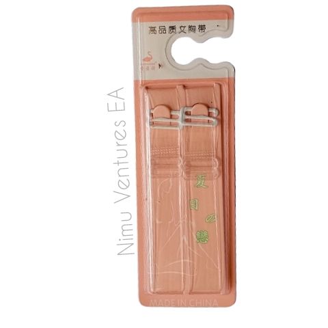 A pair Clear Bra Straps Transparent Invisible Detachable Adjustable Silicone