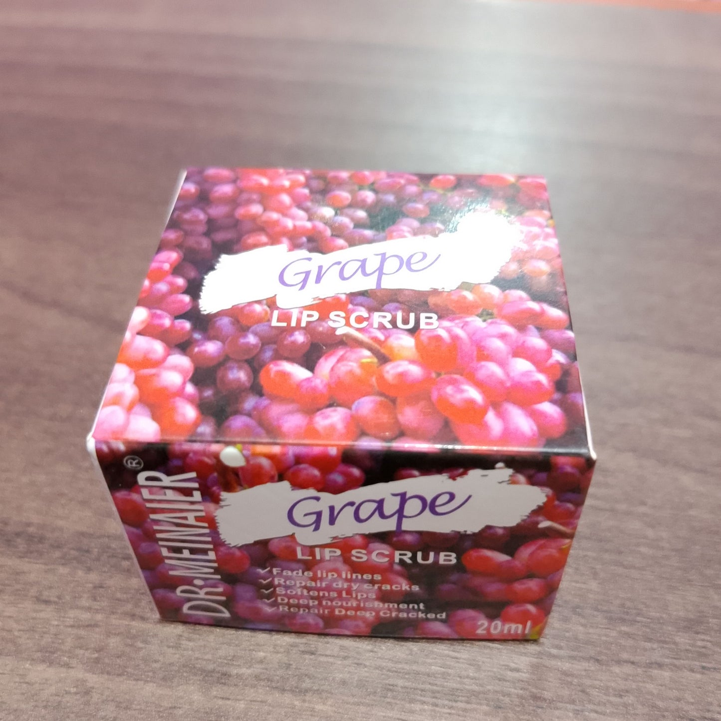 Dr. Meinaier Sugar Lip Scrub Ultra Hydrating Exfoliating Dry Chapped Lips Scrubber Lip Moisturizer - Grape Rose Blueberry Turmeric Coconut Coffee Cherry Lemon Honey Green Tea Flavors