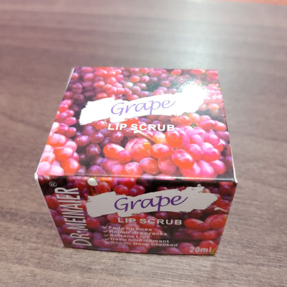 Dr. Meinaier Sugar Lip Scrub Ultra Hydrating Exfoliating Dry Chapped Lips Scrubber Lip Moisturizer - Grape Rose Blueberry Turmeric Coconut Coffee Cherry Lemon Honey Green Tea Flavors