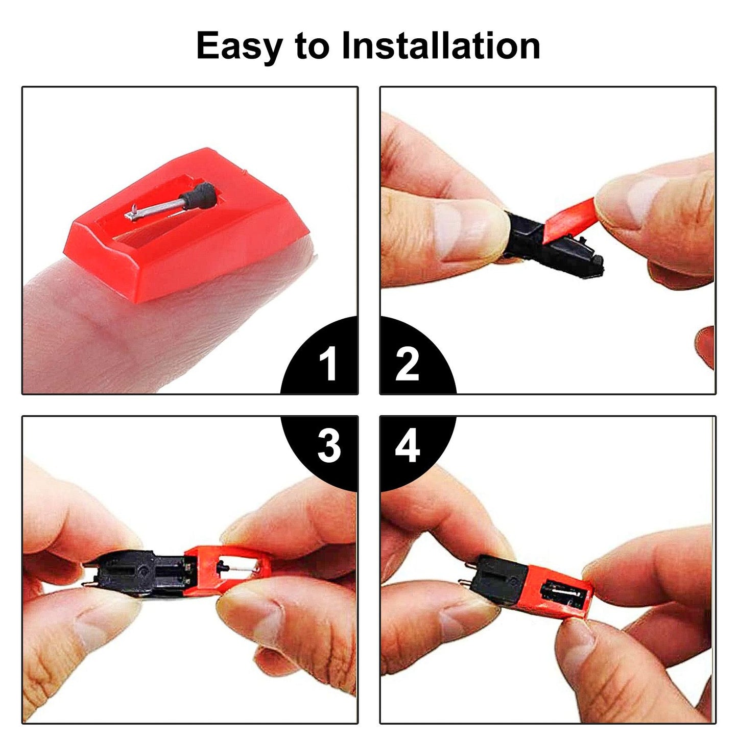 Record Player Needle, 6/3 Pcs Stylus Replacement Turntable Needle Diamond Stylus Record Player Needle With Diamond Tip for most Crosley Vinyl Jensen 1byone ION ICT04RS Phonograph
