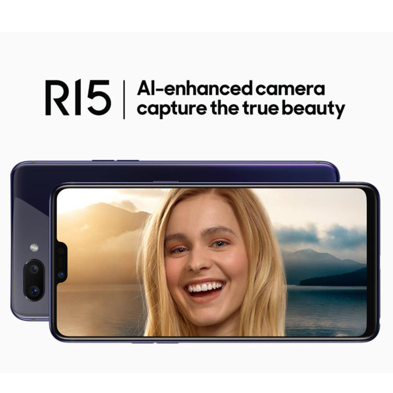 Limited Offer Refurbished OPPO R15 128GB+6GB 6.28" 20MP+16MP 2G/3G/4G LTE Dual SIM Android 8.1 3450mAh Face ID Fingerprint Unlock Smartphones Big Phones