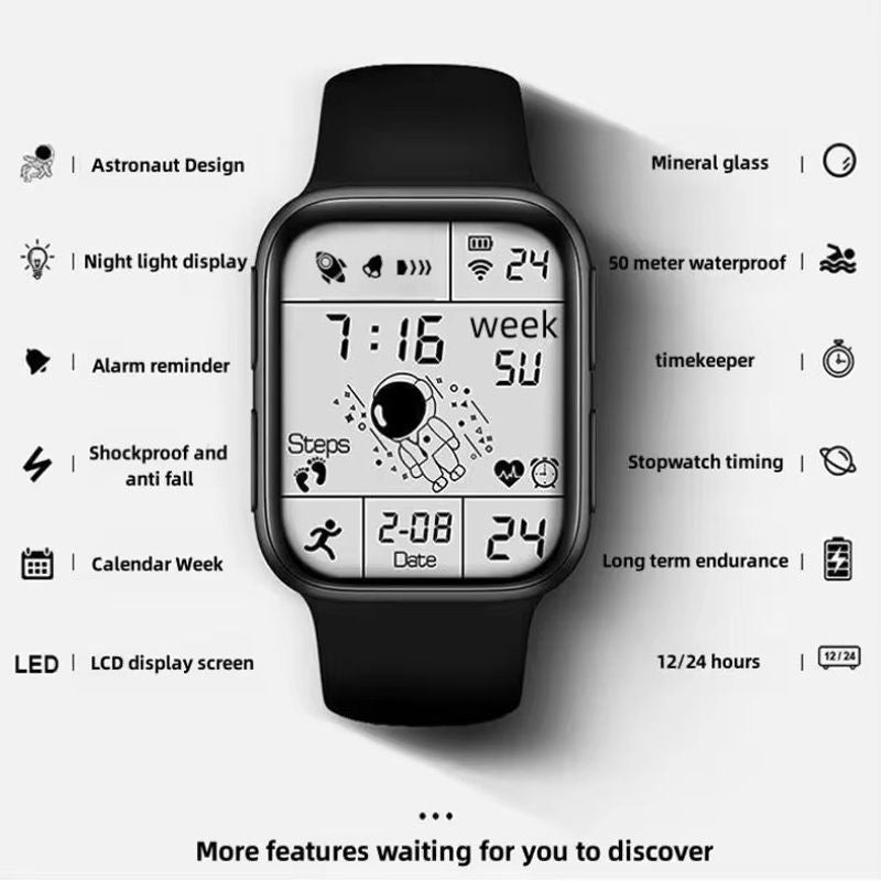 Fashion Student Watches Couple Electronic LED Digital Watch For Men Watch Sport Waterproof Multifunctional Alarm Clock Man