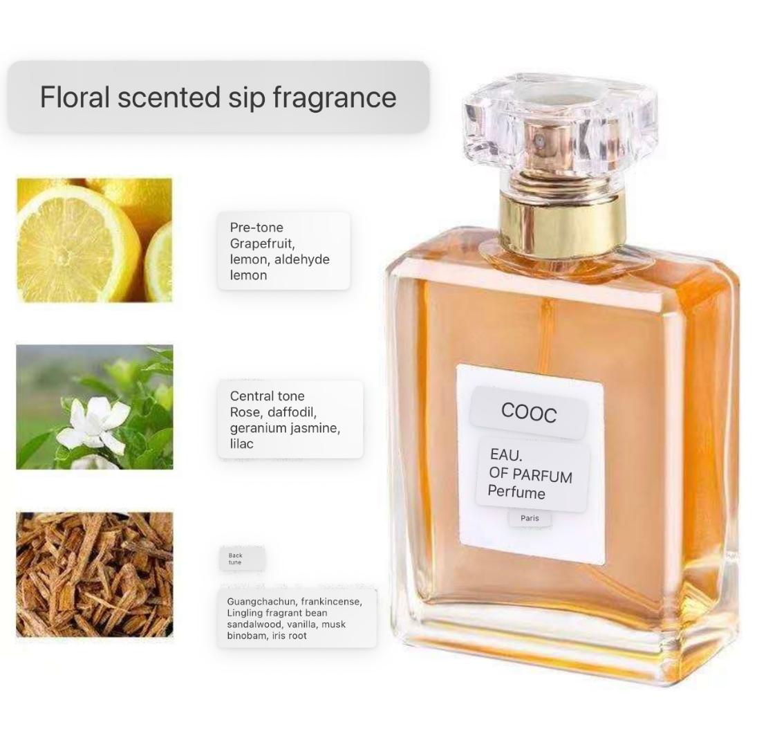 🔥!COOC/Fragrance Spray Refreshing And Long Lasting Gardenia/Jasmine/ Rose Fragrance, Eau De Toilette Spray For Women, Floral Perfume For Dating And Daily Life, An Ideal Gift For Her Gold