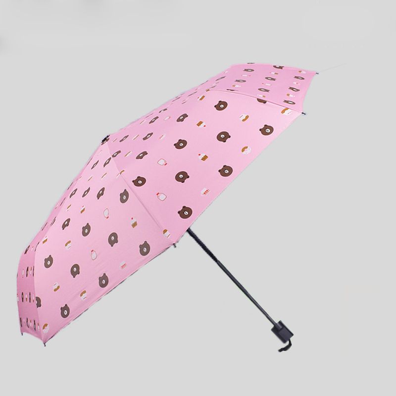 Bear Automatic Umbrella Folding Umbrellas Sun/UV protection Umbrella Automatic Open and Close Umbrella
