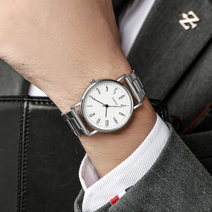 2024 Quartz Watches Business Wristwatch Exquisite Appearance Design Minimalist Men Unisex Watches Stainless Steel Band Watches Couple Watches Lovers Watch Valentine's Day Gift