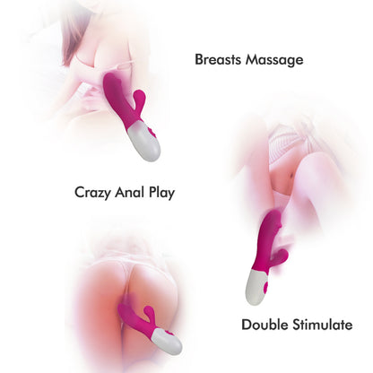 Womens Upgraded Vibrator Powerful G Spot Silicone Dildo Powerful Quiet Vagina Clit Stimulator 2 Motors Best Seller Adult Sex Toys Gift for Girlfriend Wife