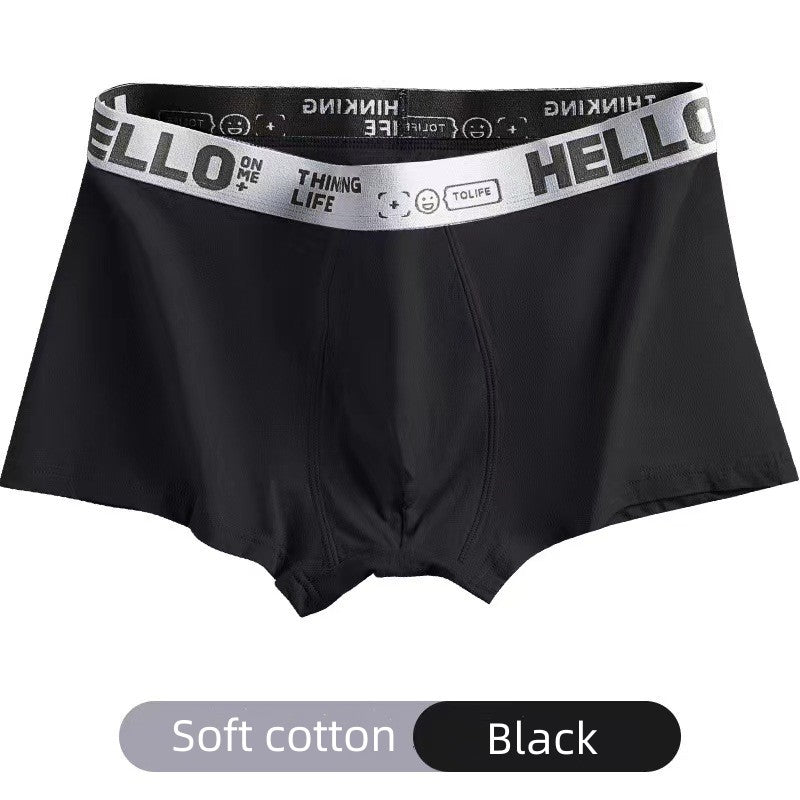 4Pcs Men's underwear Men's Clothes Underwear Men's Boxer Briefs Cotton underwear Graphene backing Bacteriostat Youth shorts Underwear