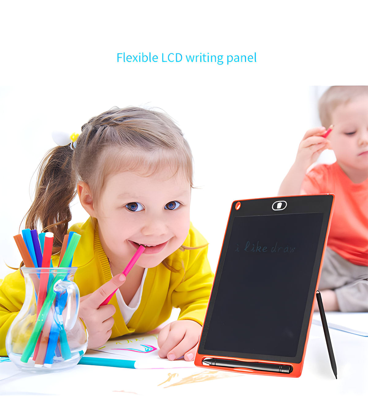 RichRipple 8.5 Inch LCD Writing Tablet, Electronic Drawing Board+Pen Digital Graphic Erasable Reusable Electronic Drawing Pads, Educational and Learning Toy for Boy and Girls