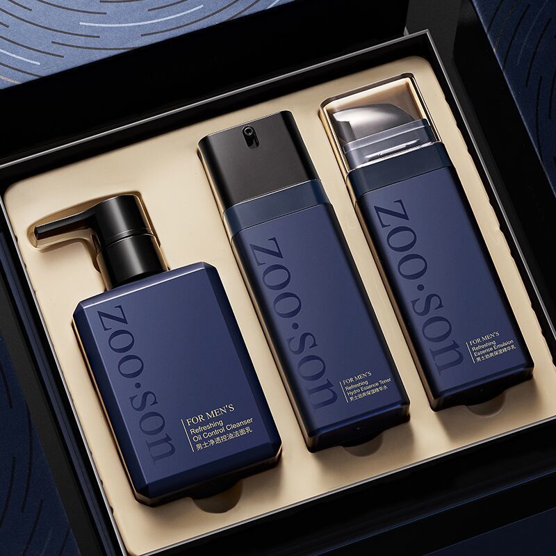 Beauty Skin Care Skin Care Products Men's fragrance 3Pieces Suit For Men Moisture Replenishment Facial Cleanser+Lotion+Toner Moisturizing&Hydrating Brightening&Anti-Aging