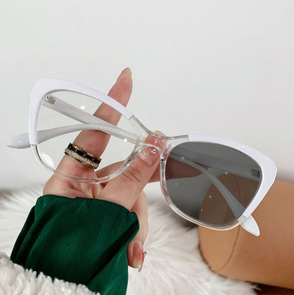 New Leopard Cat Eye Glasses Anti Blue Light Photochromic Glasses Eyewear Color Changing Eyeglasses Frame Eyewear Frames