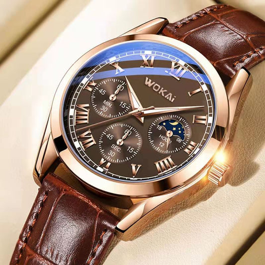 Fashion Leather Watches For Men And Women Retro Watch Non-Mechanical Quartz Business Watches Male Female Wrist Watch