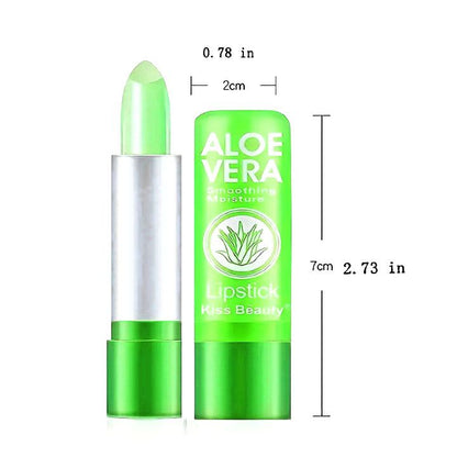 Aloe Vera Moisturizing Lipstick Lasting Nutritional Repair Lipsticks Anti Drying Color Changing Waterproof Natural Lip Care