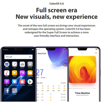 Limited Offer Refurbished OPPO R15 128GB+6GB 6.28" 20MP+16MP 2G/3G/4G LTE Dual SIM Android 8.1 3450mAh Face ID Fingerprint Unlock Smartphones Big Phones