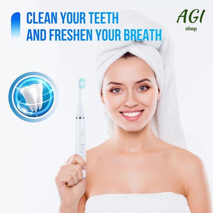 Electric Toothbrush Sonic Dental Teeth Whitening Kit Tooth Whitener Calculus Tartar Remover Tools Cleaner Stain Oral Care, Whitening Instrument Waterproof USB Fast Charging Device For Dental Brush