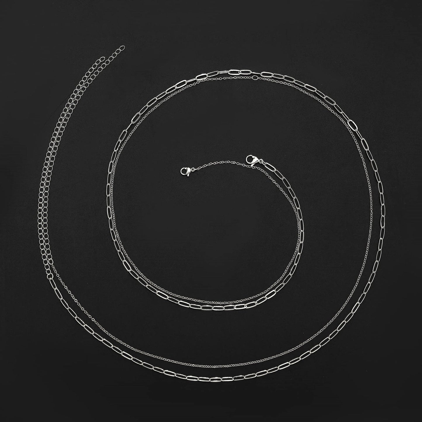 Fashion Personalized Round Bead Chain Jewelry Twist Chain Double-Layer Women'S Waist Chain New Body Chain Waist Jewelry