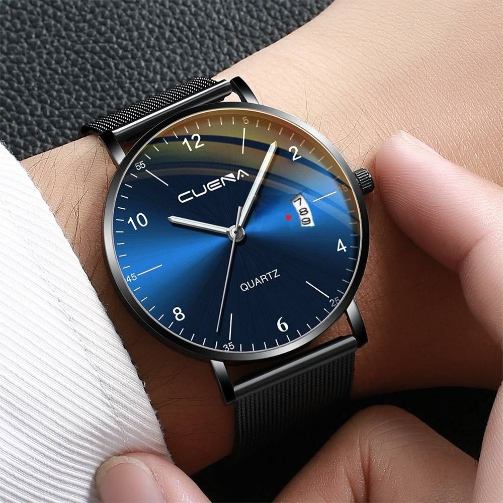 Men Watch Stainless Quartz WristWatches Waterproof Male Watches Fashion Wrist Watch Date Classic Valentines Gift