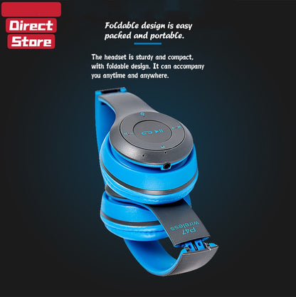 RichRipple P47 Wireless Stereo Bass Bluetooth Headphone Sports Foldable Headset With TF Micro for IOS/Android