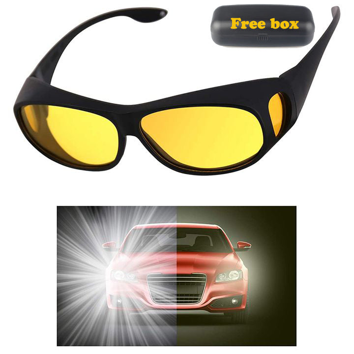 Driving Glasses Sunglasses Night-Vision Glasses Anti Glare Car Sun Glasses Bicycle Automobiles Motorcycles Fashion Polarized Night Driving Goggles Enhanced Light Glasses