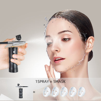 New Arrival Oxygen Injector Mini Air Compressor Kit Air-Brush Paint Spray Gun Airbrush For Nano Fog Mist Sprayer Art Makeup USB Rechargeable