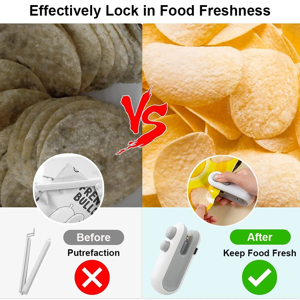 Mini Bag Home and Decoration Kitchen Utensils Vacuum Sealer Kitchen Items Low Price Machine Clips for Packages Heat Sealing Clip