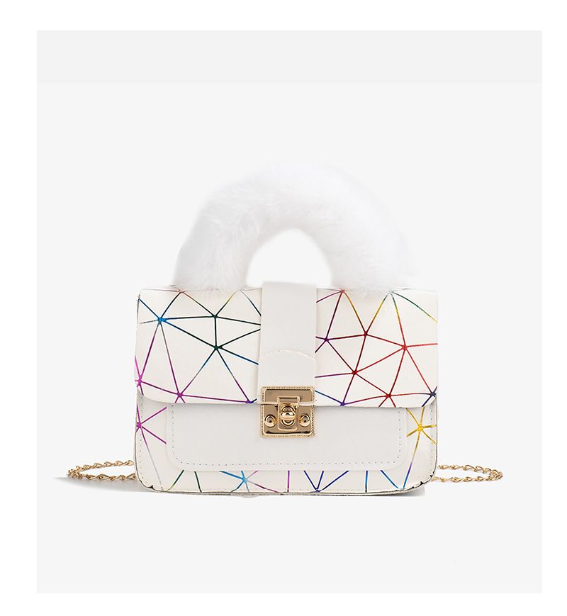 Bag female new niche bag geometric gradient small square bag crossbody bag