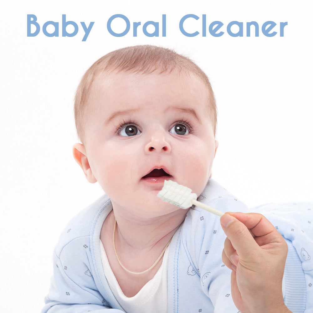 30pcs/box Baby Tongue Cleaner Disposable Gauze Toothbrush Paper Rod Infant Oral Cleaning Brush Stick Baby Oral Cleaner