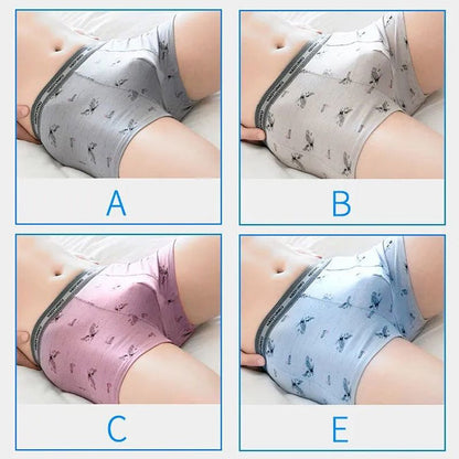 Large size L-4XL 4PC men's clothing underwear boys' Ice silk boxers breathable boxer briefs students shorts clothes