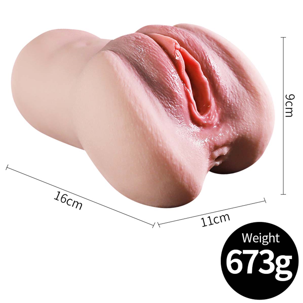 Giant Lifelike Pussy Asshole Male Masturbator Cup 3D Realistic Vagina Ass Stroker Pocket Love Doll With Virgin Pussy Anus for Men Jerkoff Masturbation Adult Sex Toy