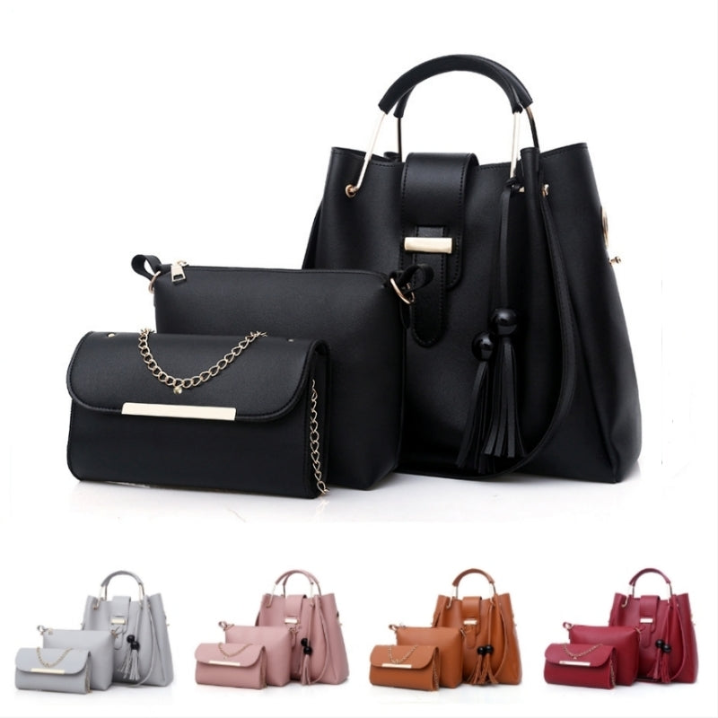 3PCS Women Bags Handbags Ladies Bags Purse Lady Bags Set Tote Bags Hobo Bags Promotio Big Discount