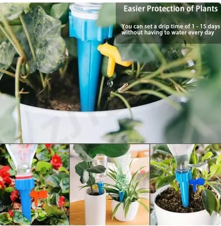 10pcs Auto Drip Irrigation Watering System Dripper Spike Kits Garden Household Plant Flower Automatic Waterer Tools