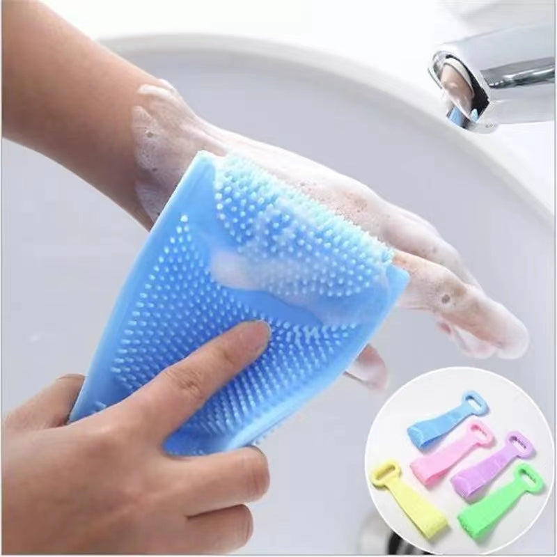 Magic Silicone Brushes Bath Towels Rubbing Back Mud Peeling Body Massage Shower Bathroom Products Bath & Bathing Accessories > Bath > Bath Accessories
