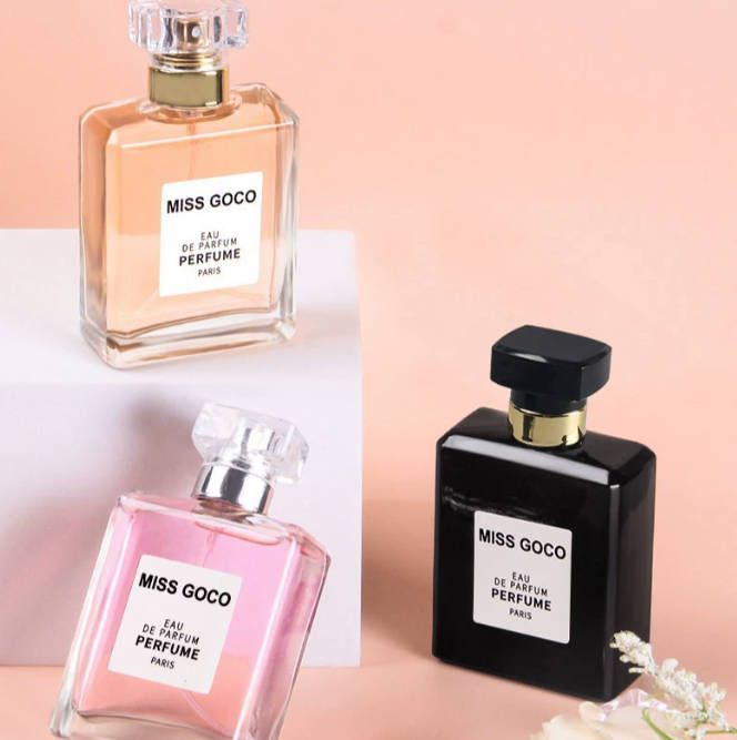 3pc 50ml Women Men Fragrances Long Lasting Perfume Deodorant Mademoiselle Fruity Floral Scent Parfum Spray Perfume Fast delivery within 1-5 days