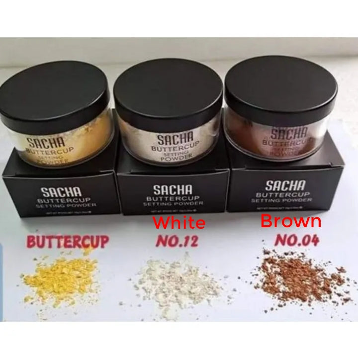 Sacha Buttercup Setting Loose Powder - Color Yellow / Brown / White