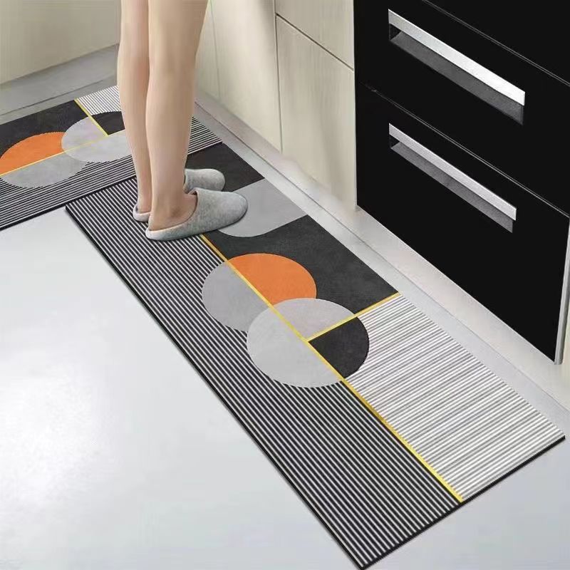 2 Pieces Kitchen Rugs Set Non Slip Kitchen Mat Rubber Backing Mat Slip Kitchen Mats Waterproof Kitchen Rug Ergonomic Comfort Standing Mat for Kitchen