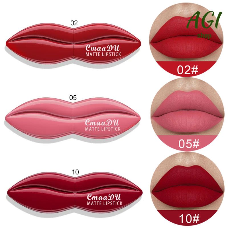 Waterproof Big Mouth Nude Matte Lipsticks Long Lasting Lip Stick Not Fading Makeup Lipgloss Red Velvet Lipstick Makeup Beauty Cosmetic Vitality Color Lipstick