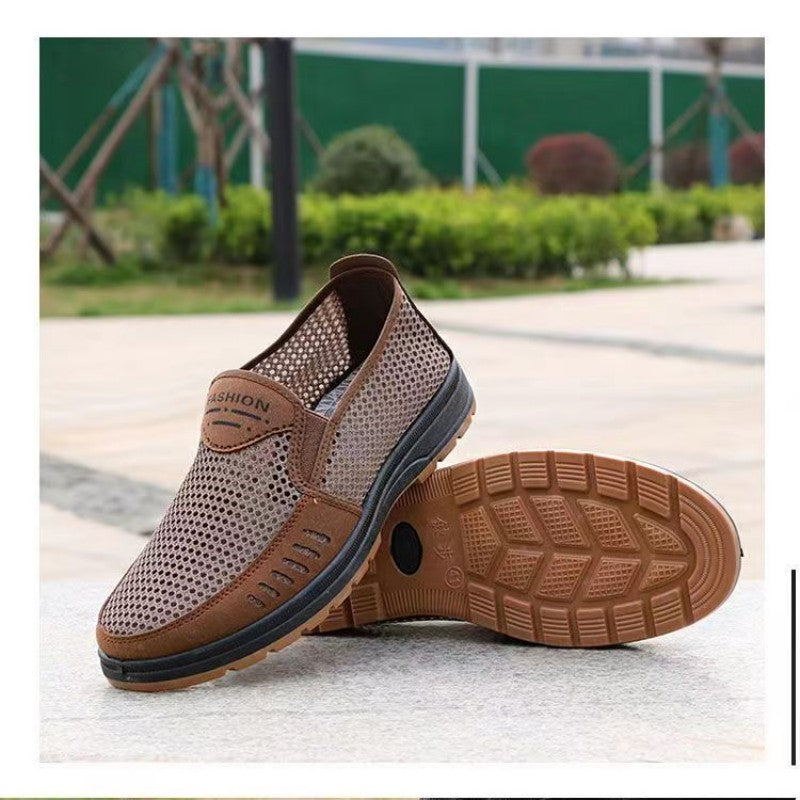 Men's Shoes Summer Men's Cloth Shoes New Breathable Casual Shoes A Foot Slipper Loafers Shoes Comfortable