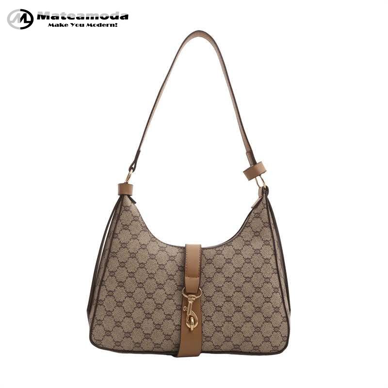 Mateamoda Vintage-Inspired Monogram Hobo Bag underarm Handbag