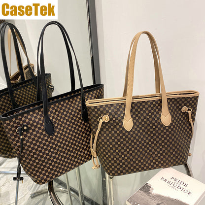 New Arrival big tote bag handbag shoulder women's fashion big size shopping travel bag CaseTek PU leather bag big capacity