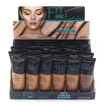 Micolor Fit Me Matte And Poreless Foundation Cream Face Makeup